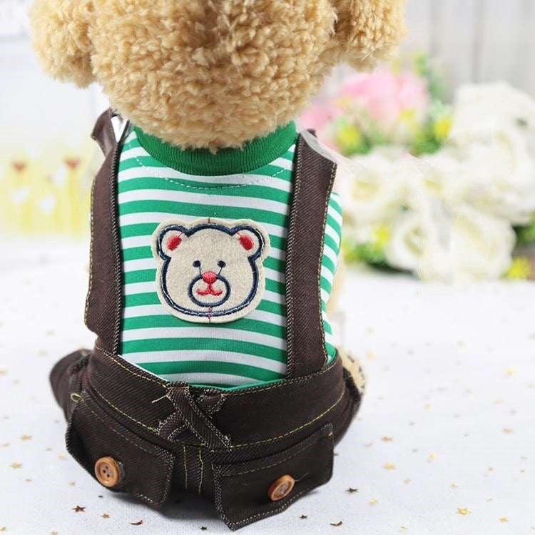 Denim Four-Legged Pet Dog Clothes: Casual Style For All Genders-9