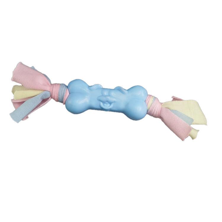 Molar Pawz - Interactive Dog Bone Cotton Cloth Strips For Stress Relief And Teeth Cleaning-2