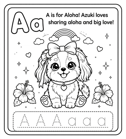 Letter A Coloring Page – DreamLand Squad Printable