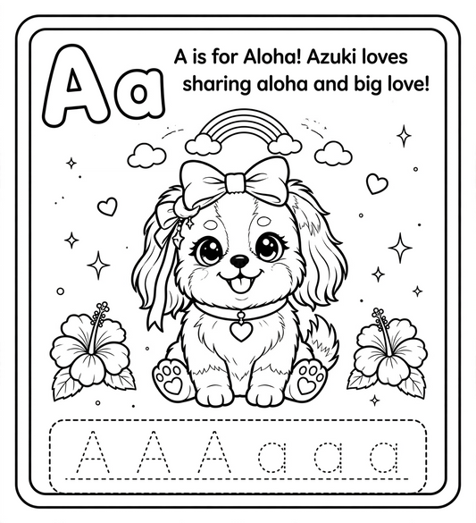 Letter A Coloring Page – DreamLand Squad Printable