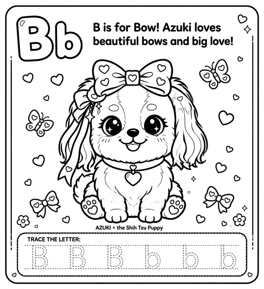 Letter B Coloring Page – DreamLand Squad Printable