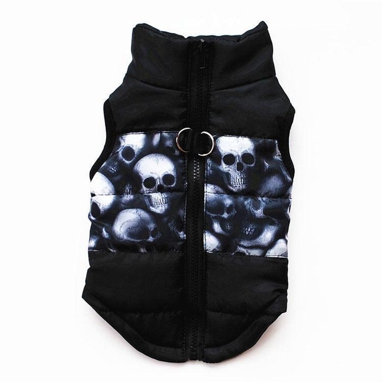 Cozy Striped Pet Jacket With Traction Buckle - Perfect For Autumn And Winter!-8